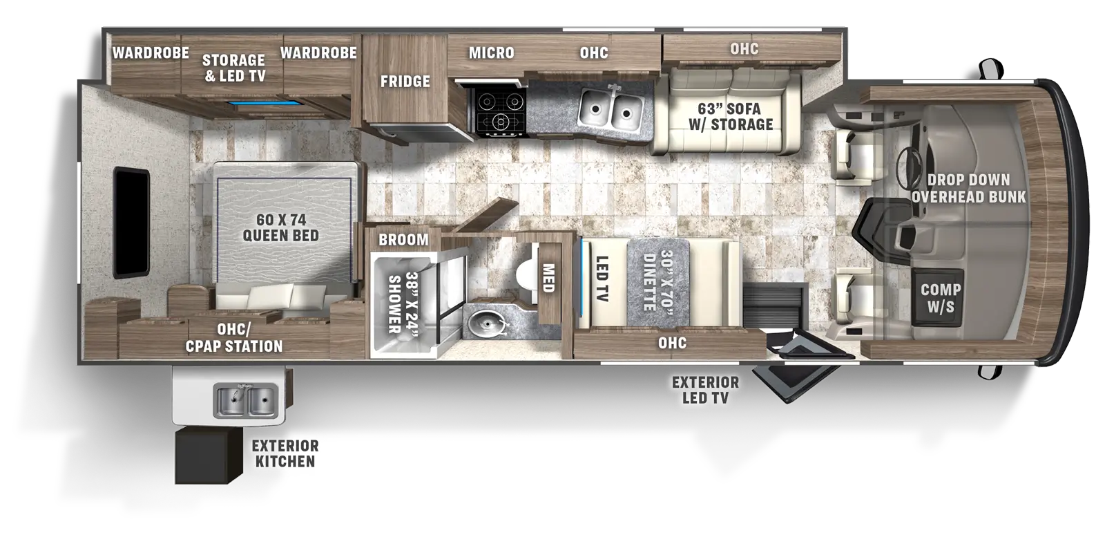 Pursuit 29SS Floorplan